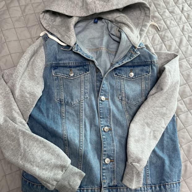H&M 후드 데님 자켓 
