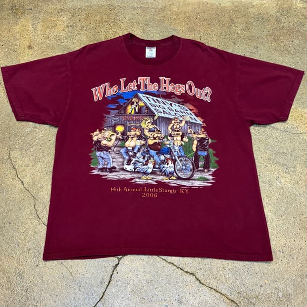 90s Made in USA 미국 빈티지 러셀 링거티 반팔티