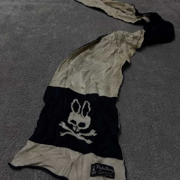 Vintage v-kei punk "psycho bunny" scarf