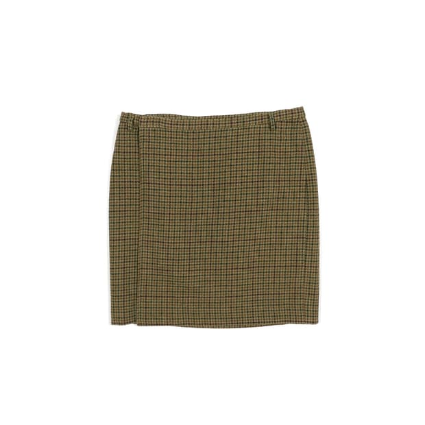 Ralph Lauren houndstooth wrap skirt