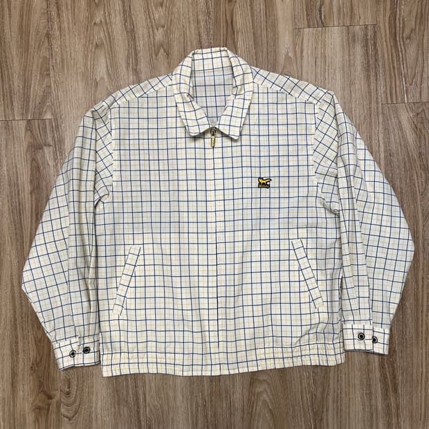 Wolsey 체크 블루종 자켓