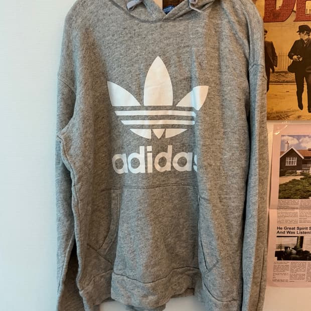아디다스 니트 후드 티