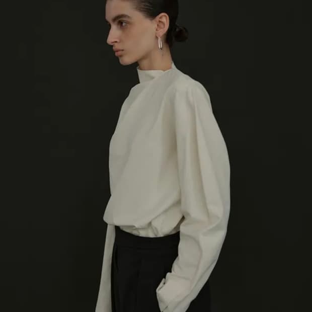 모이아 cowl blouse