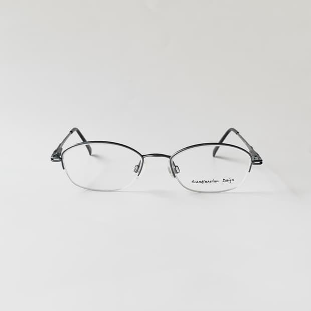 886 블루그린 데드스탁 빈티지안경 반무테 초경량 클래식 픽키