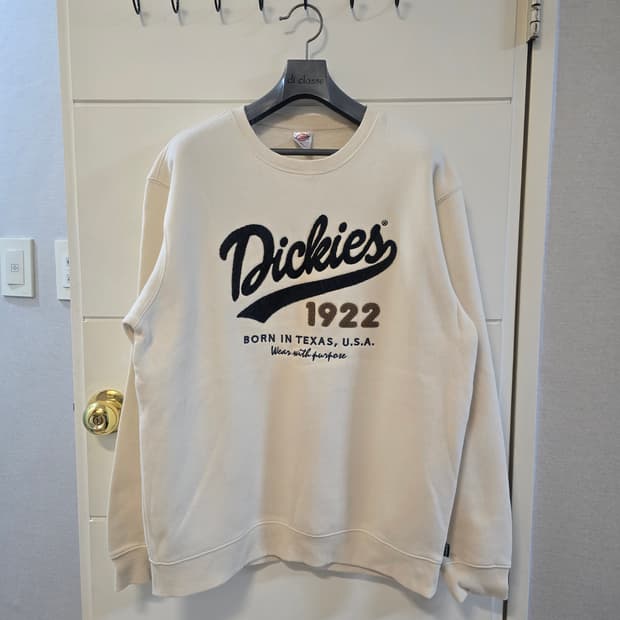 디키즈 맨투맨 XL (105) 아이보리 (남/여)