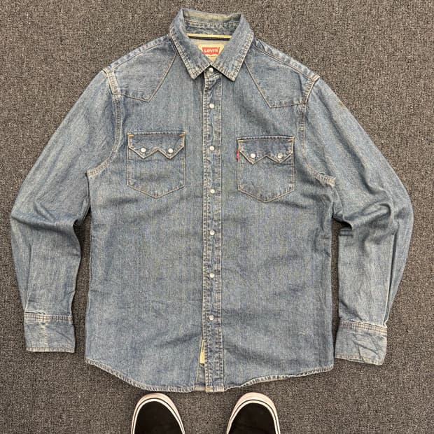 리바이스 빈티지 웨스턴 데님 셔츠