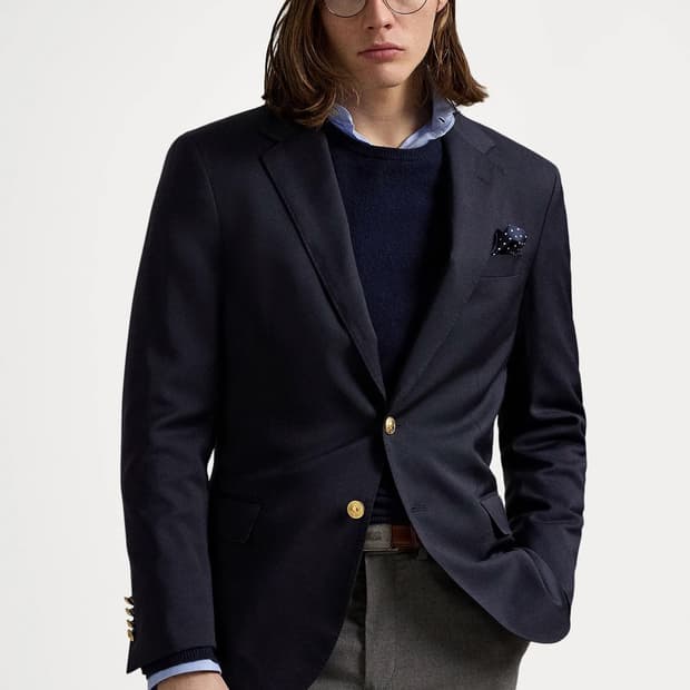 폴로 랄프로렌 금장 자켓