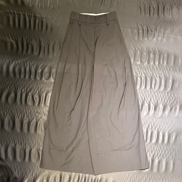 렉토 20FW 하이웨스트 와이드 팬츠