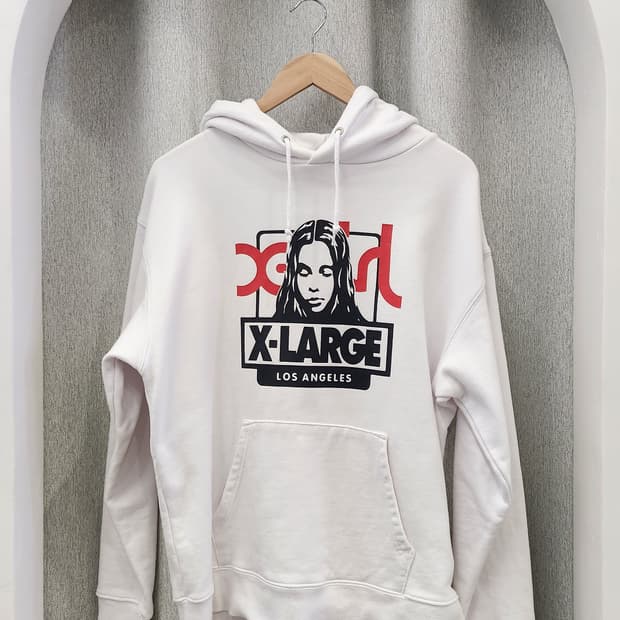 X girl x X large collaboration hoodie