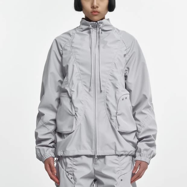 NACHE SMOCKING CONVEX WIND BREAKER