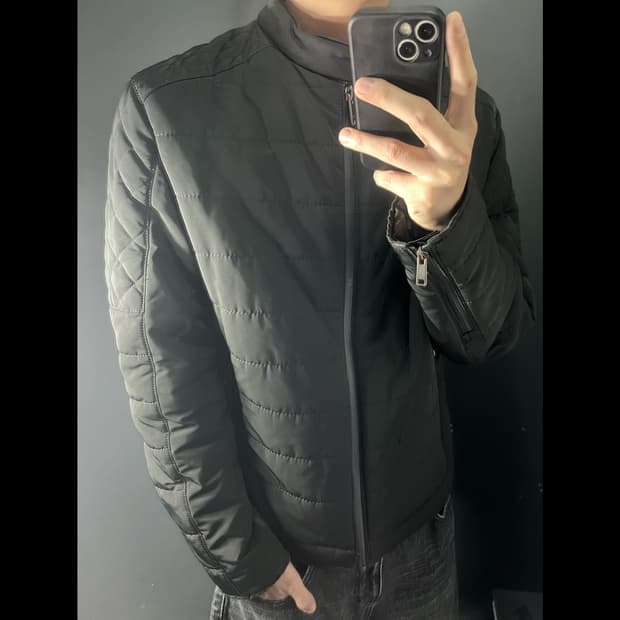 ZARA 자라 퀄팅 집업 라이더 패딩 자켓