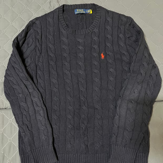 폴로 랄프로렌 케이블니트 네이비