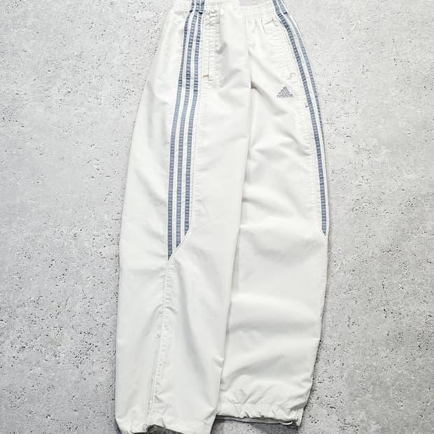 대장 아디다스 흰하 삼선 트랙팬츠 바람막이 와이드 바지