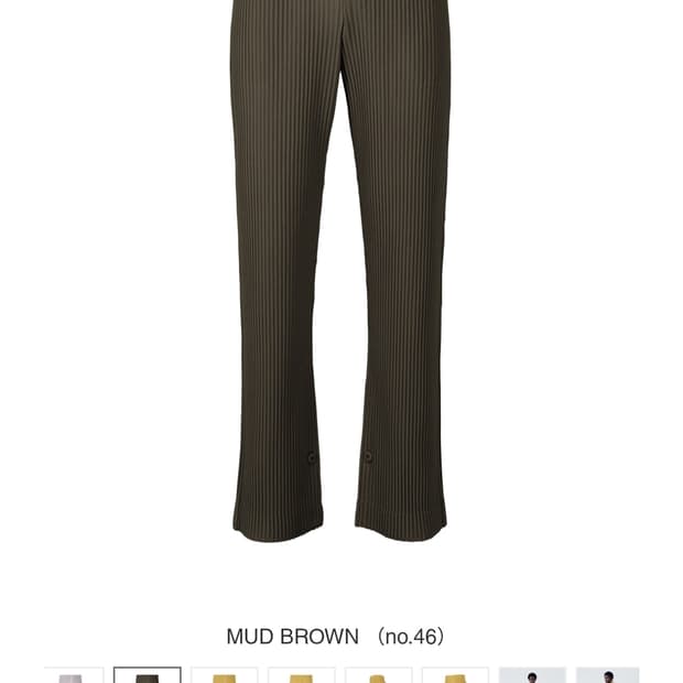 [새상품] 옴므플리세 이세이미야케 먼슬리 컬러 준 팬츠 머드브라운 2