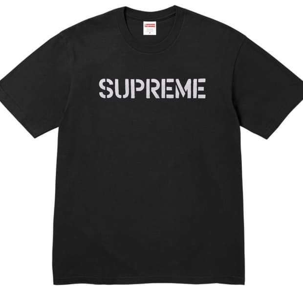 슈프림 하드 티셔츠 블랙 - 26SS