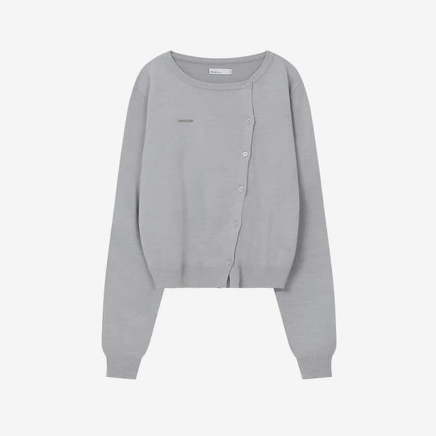 미세키서울 Unbalanced knit cardigan 가디건