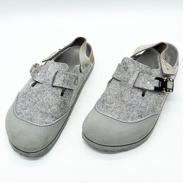  디올 x 버켄스탁 토키오 뮬 펠트 울 누벅 카프스킨 그레이 (43) 