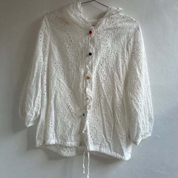 크로쉐 후드집업 