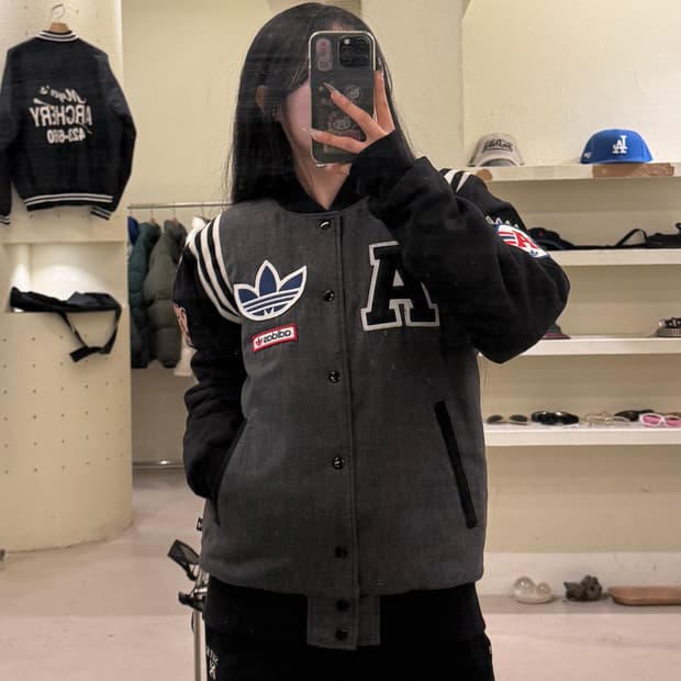 아디다스 오리지널 빅로고 스타디움 자켓 U776