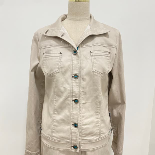 Lanvin Sport 투포켓 베이지 자켓