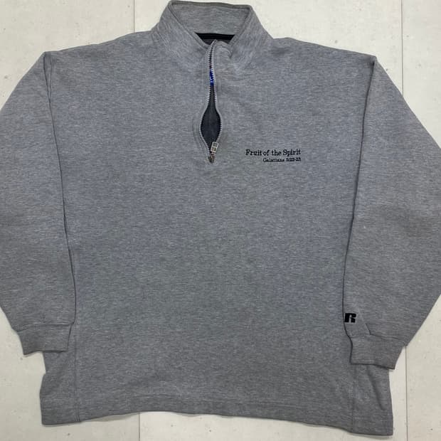 러셀 쿼터집업 반집업 