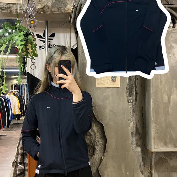 나이키 바람막이 블랙 S  #csz832