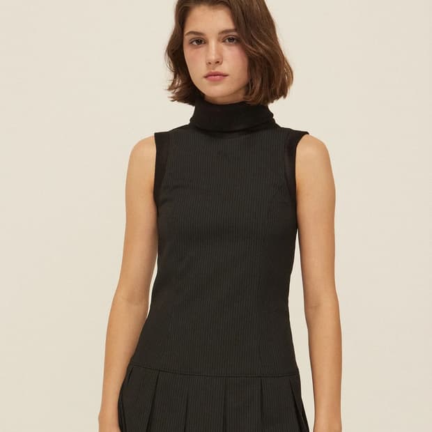 threetimes 카일라원피스 블랙색상 M