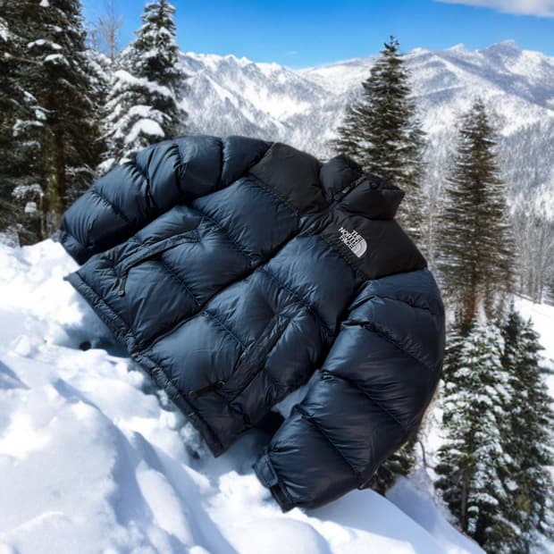 노스페이스 눕시 온볼 네이비 700필 M사이즈