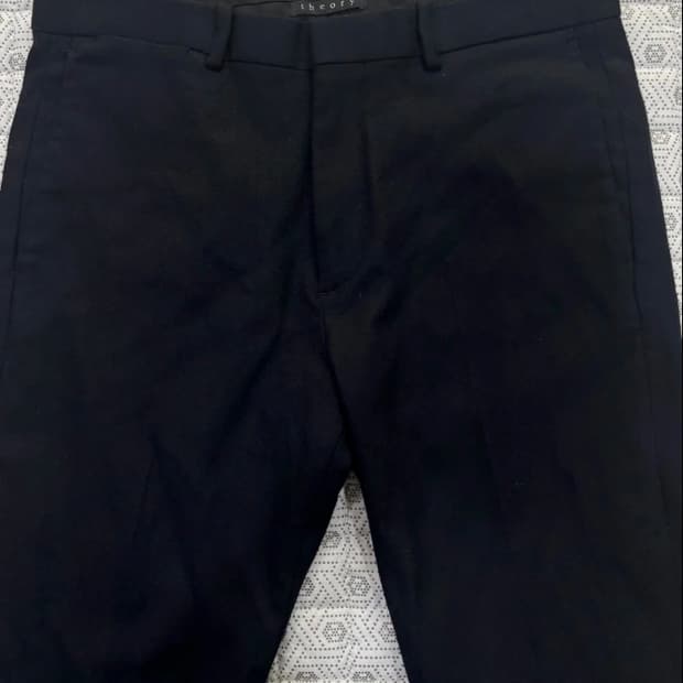 띠어리 블랙 배기 바지 32