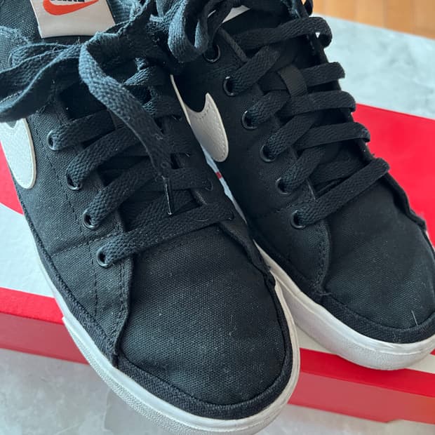 나이키 코트 레거시 캔버스 블랙