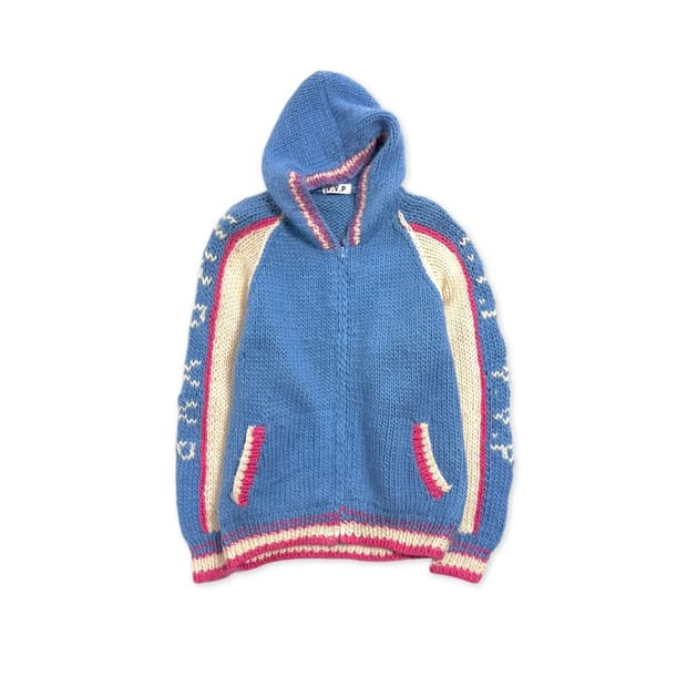 CLUB VVP 니트 집업