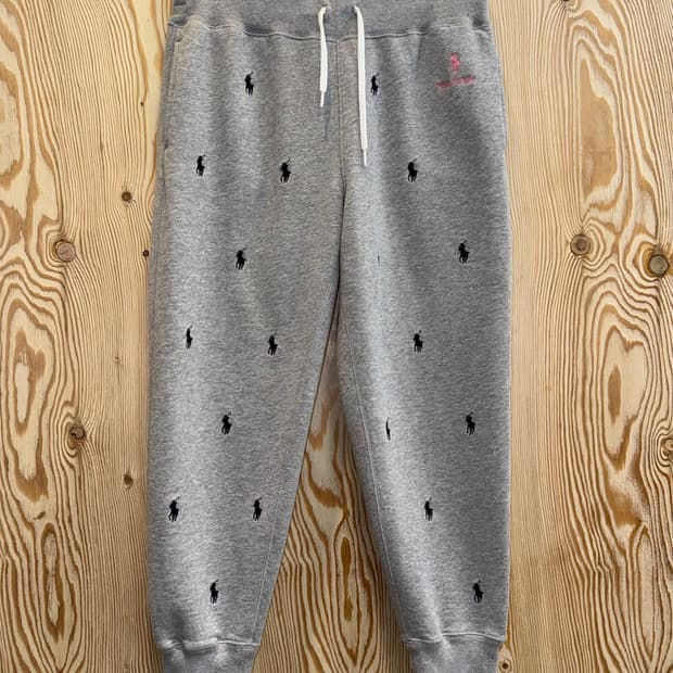 폴로 랄프로렌 핑크 포니 플리스 조거 팬츠