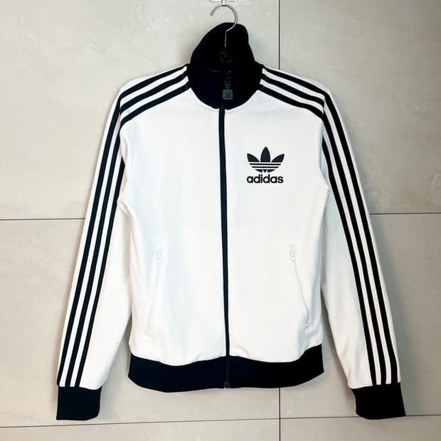 아디다스 클래식 파이어버드 흰,검 대장 져지 [XS]