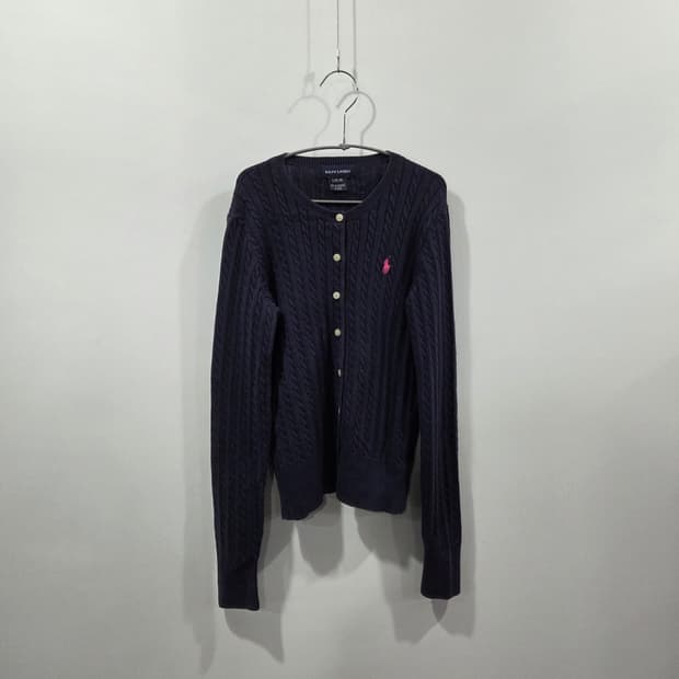 폴로랄프로렌 걸즈 케이블 니트 가디건 L(12/14)