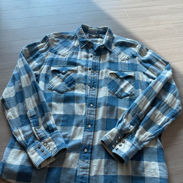 더블알엘 rrl 웨스턴 플레드 트윌 xl