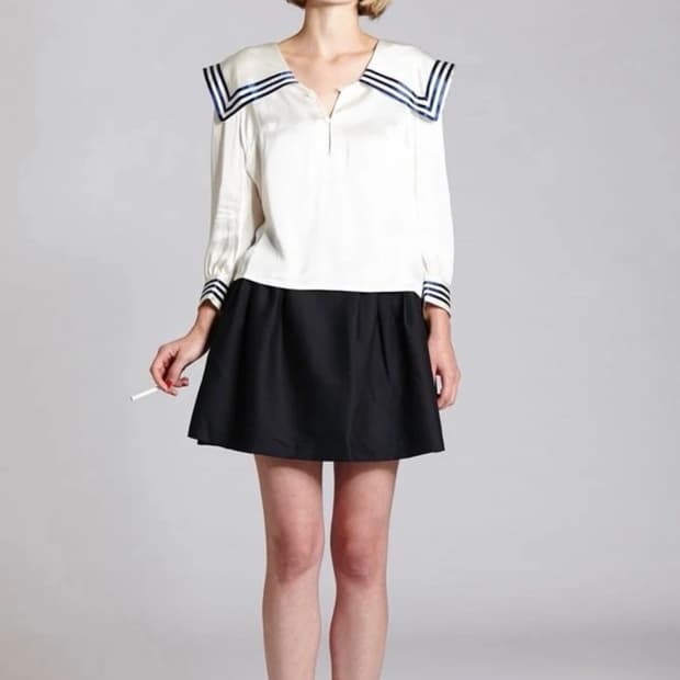 lecoledesfemmes sailor top s 세일러탑 새상품