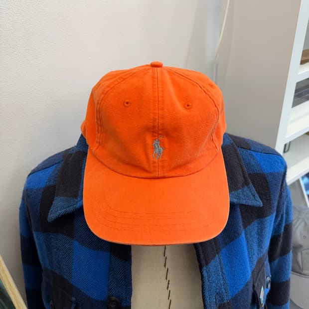 랄프로렌 폴로 오렌지 볼캡  