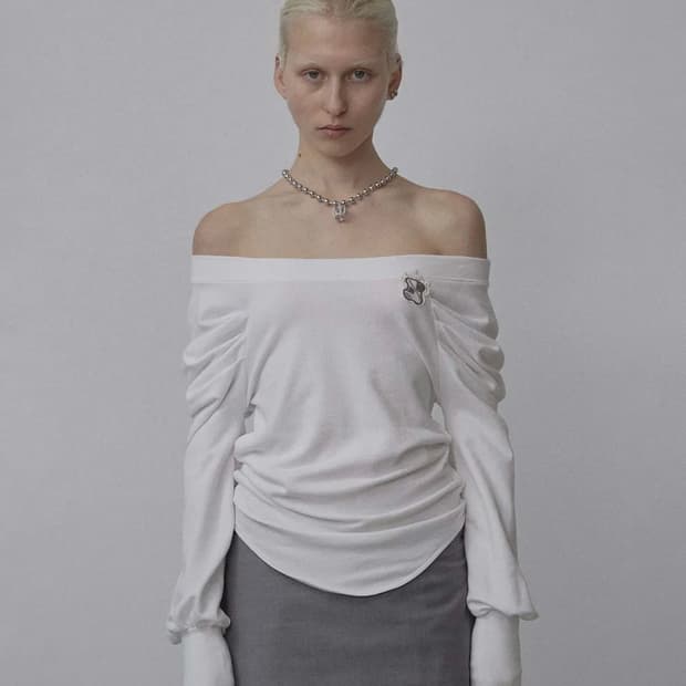 Princess Off-Shoulder Tee White