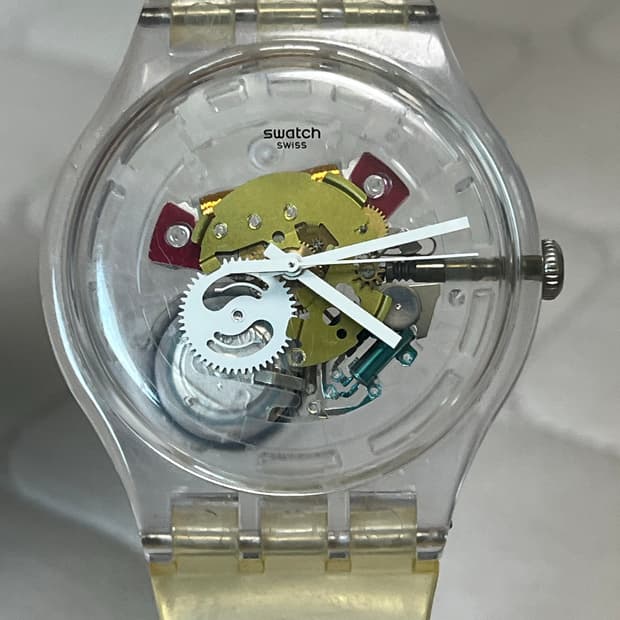 스와치 클리어 시계 랜덤 고스트