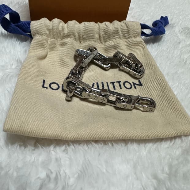 [정품]루이비통 모노그램 체인 브레이슬릿 스틸 미디움