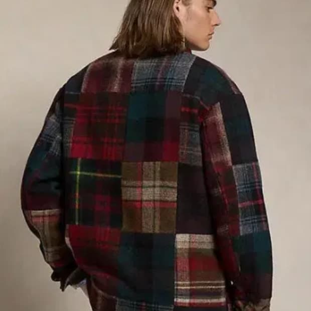 랄프로렌 폴로 컨트리 패치워크 울 자켓 XL