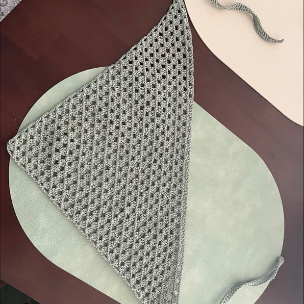 핸드메이드 뜨개 두건