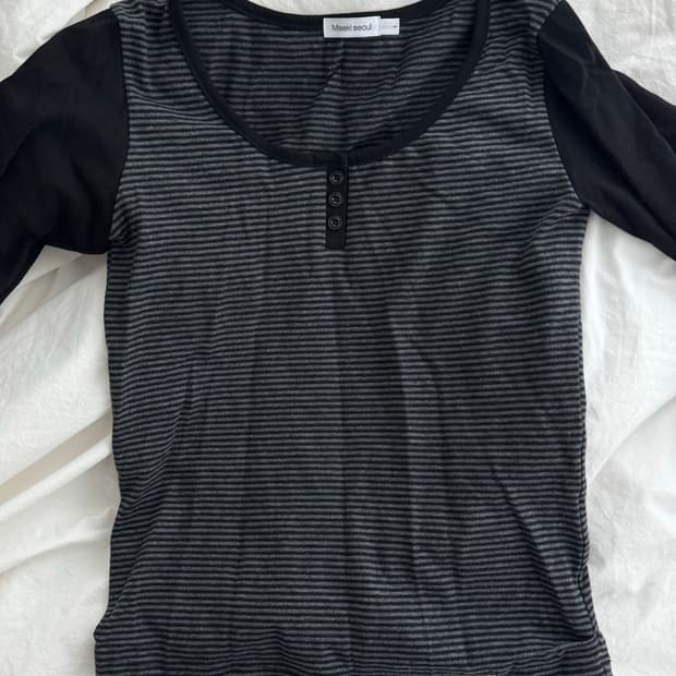 미세키서울 헨리넥 슬리브 