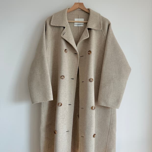 Pre owned 핸드메이드 울 더블 코트