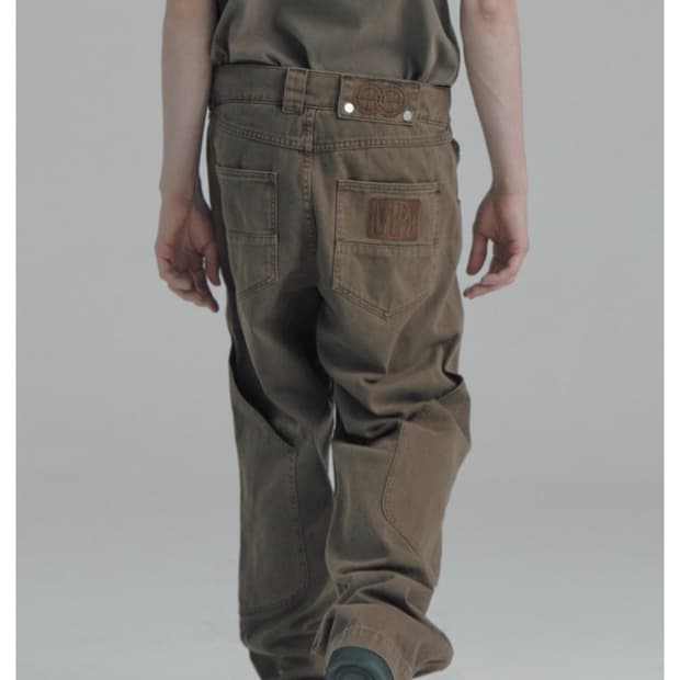 플라스틱프로덕트 MPa calf pocket pants (brown)