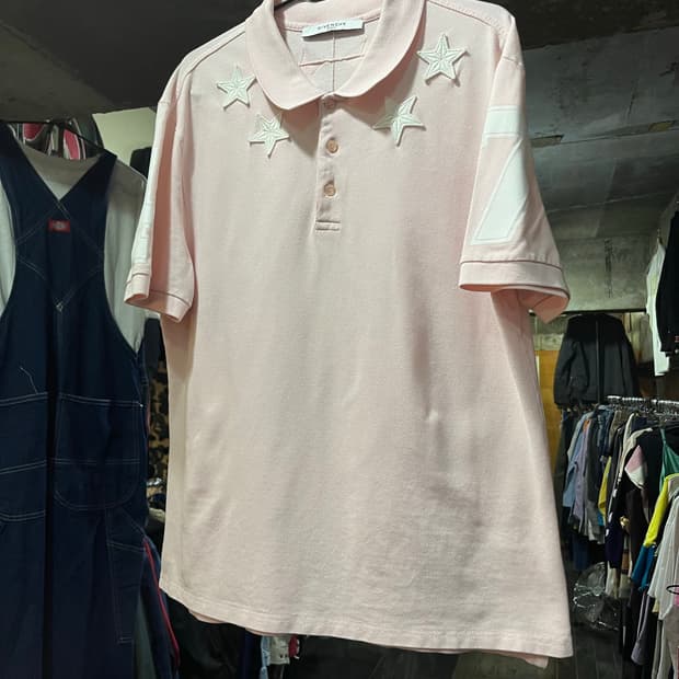 Givenchy pink Star Polo Shirt XL