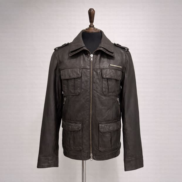 Superdry Originals 리얼 레더 필드 자켓