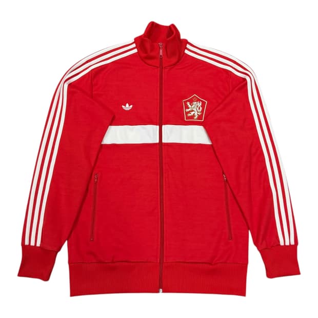 아디다스 빈티지 체코 트랙탑 져지 자켓 레드 2XL
