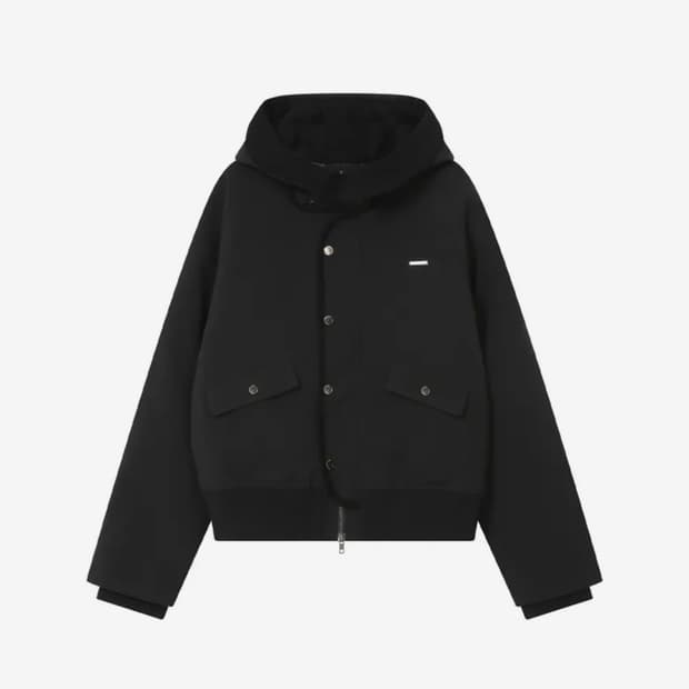 미세키서울 Wellon bomber jacket BLACK