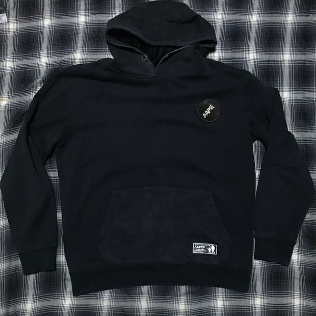 재팬 90-00s 베이프 aape 에이프 홀로그램 사루패턴 후드